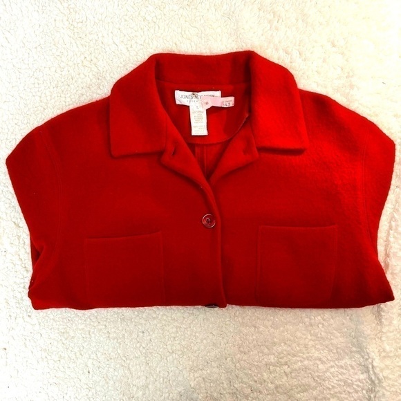 Jones NY Merino Wool Button Front Blazer Jacket - Picture 2 of 7